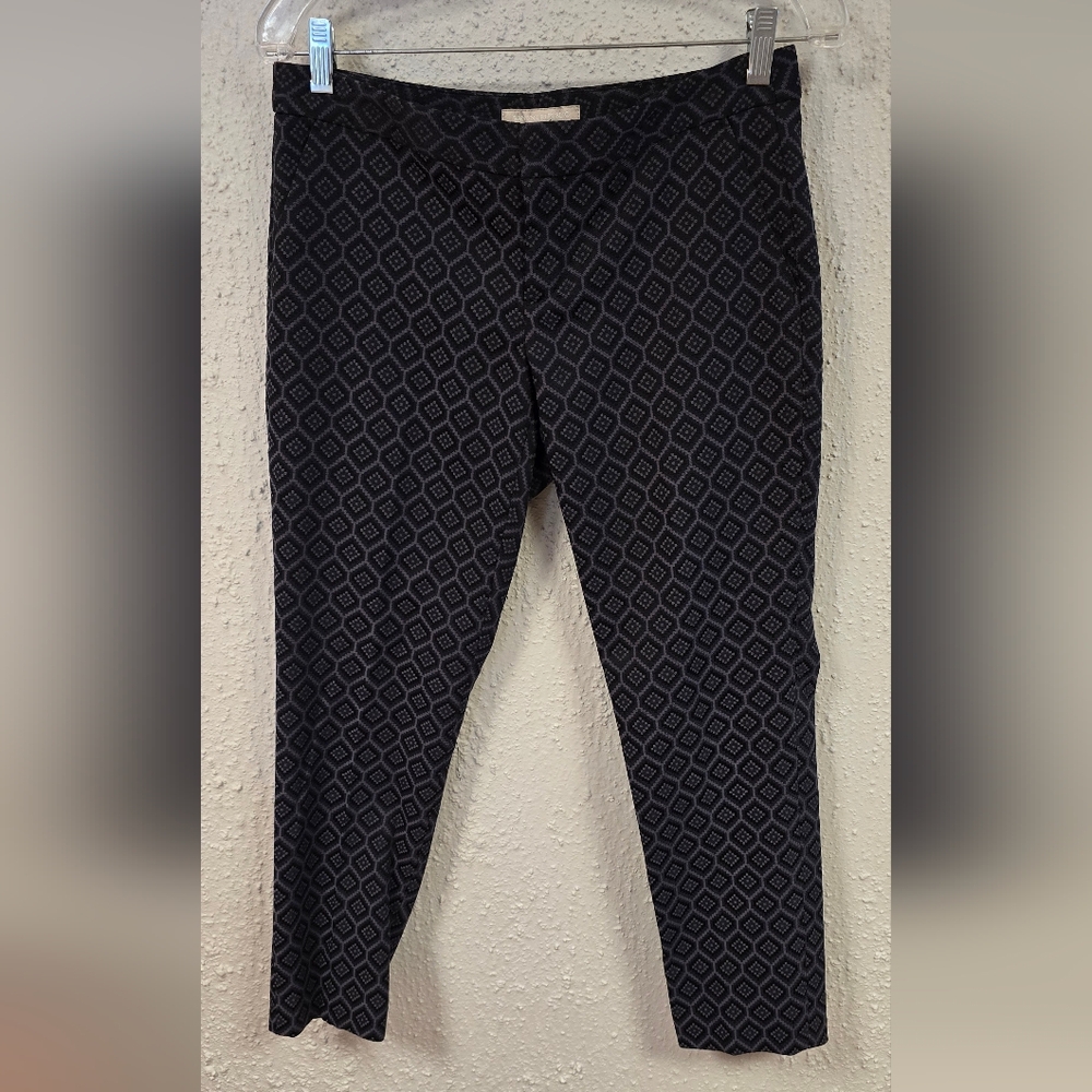 Banana Republic Black Geometric Dress Pants